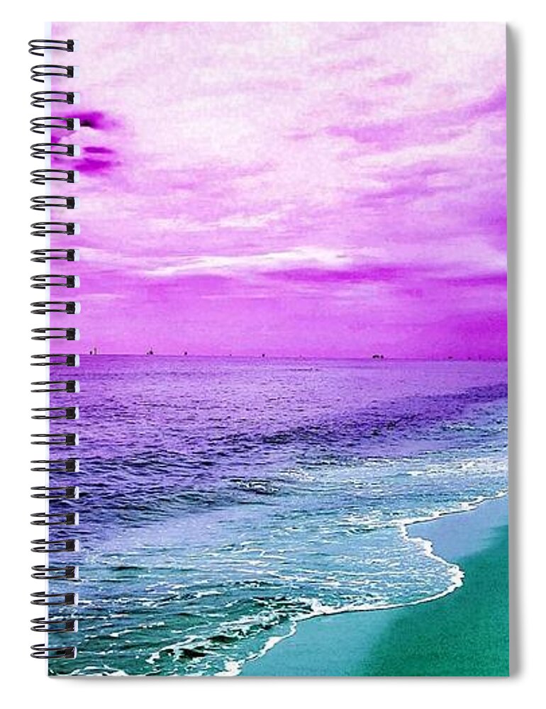 Beach Spiral Notebook featuring the photograph Alternate Beach Escape by Rachel Hannah