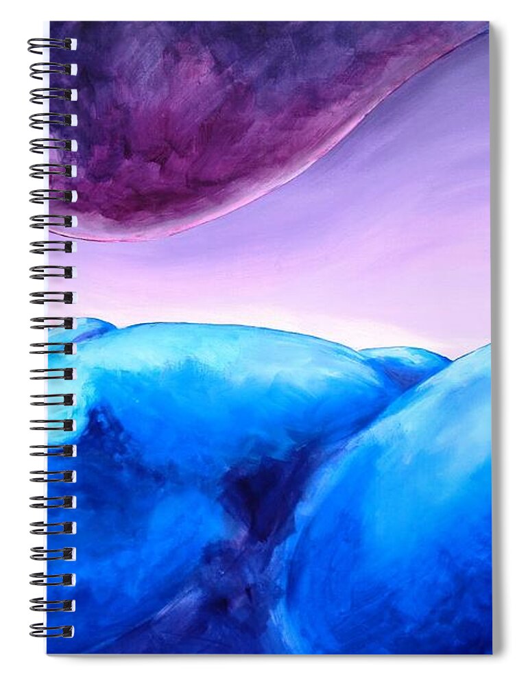 Blue Spiral Notebook featuring the painting Always... In my dreams by Jennifer Hannigan-Green