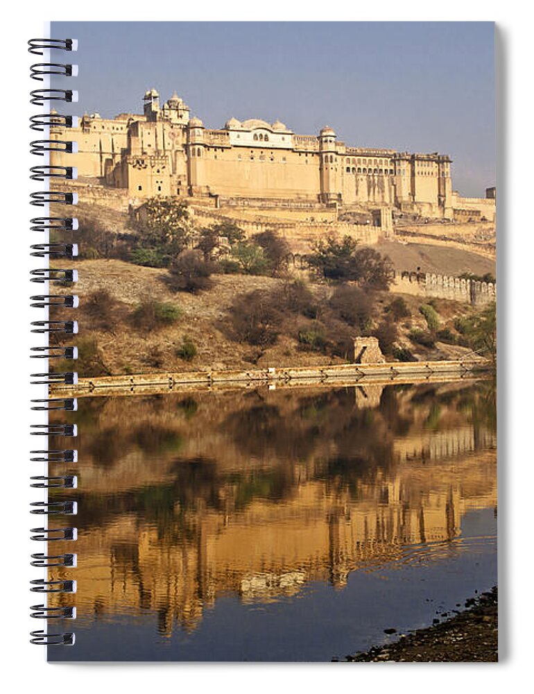 Amber Fort Spiral Notebook featuring the photograph Amber Fort by Elena Perelman