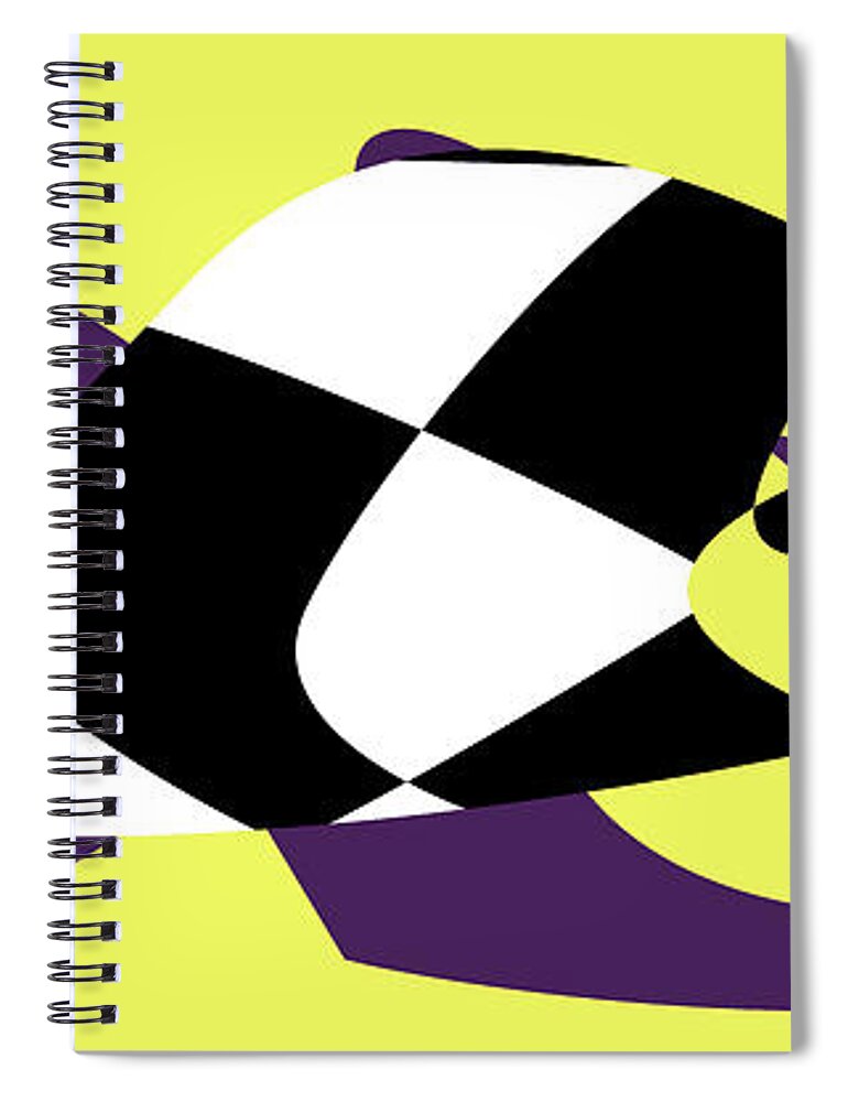 Postmodernism Spiral Notebook featuring the digital art American Intellectual 17 by David Bridburg