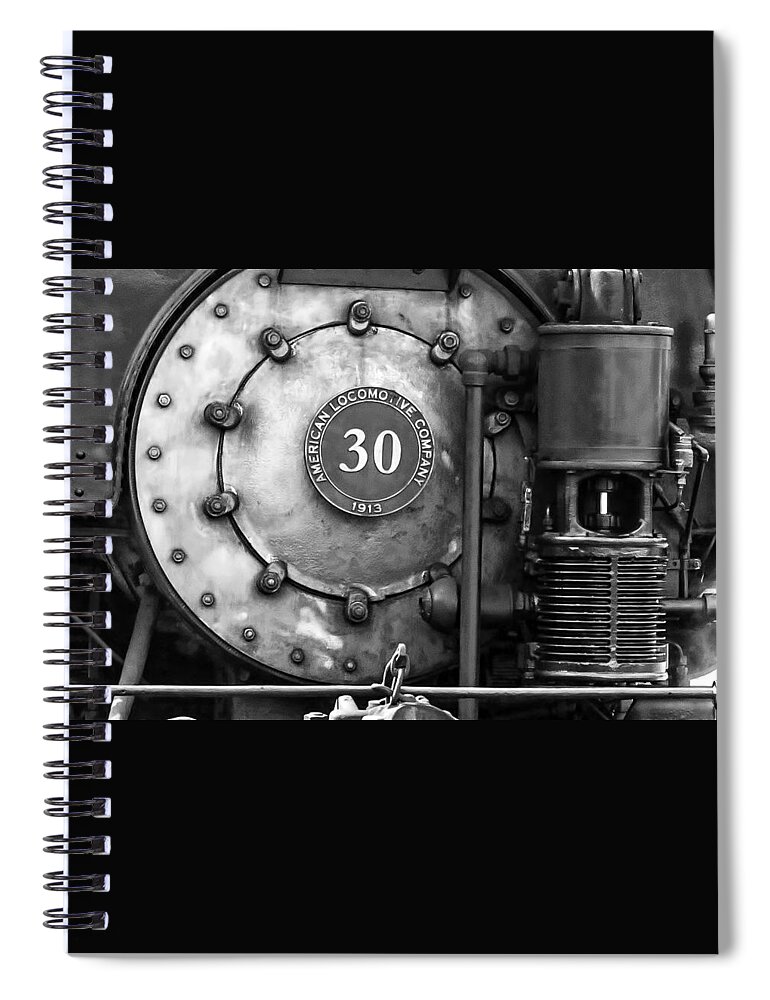 Train Spiral Notebook featuring the photograph American Locomotive Company #30 by Scott Hansen