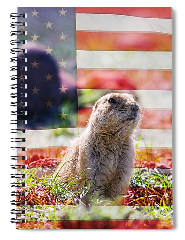 Prairie Dogs Spiral Notebook featuring the photograph American Prairie Dog by James BO Insogna