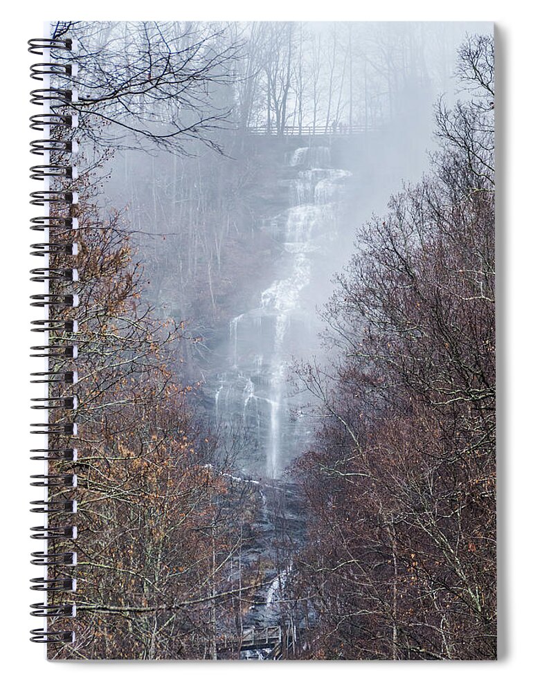 Georgia Spiral Notebook featuring the photograph Amicalola Falls by Andrea Anderegg