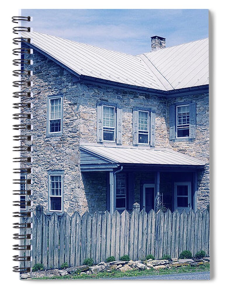 Amish Home Spiral Notebook featuring the photograph Amish Home by Angie Tirado