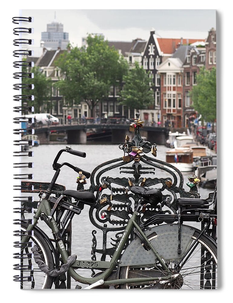 Amsterdam Spiral Notebook featuring the photograph Amsterdam by Rona Black