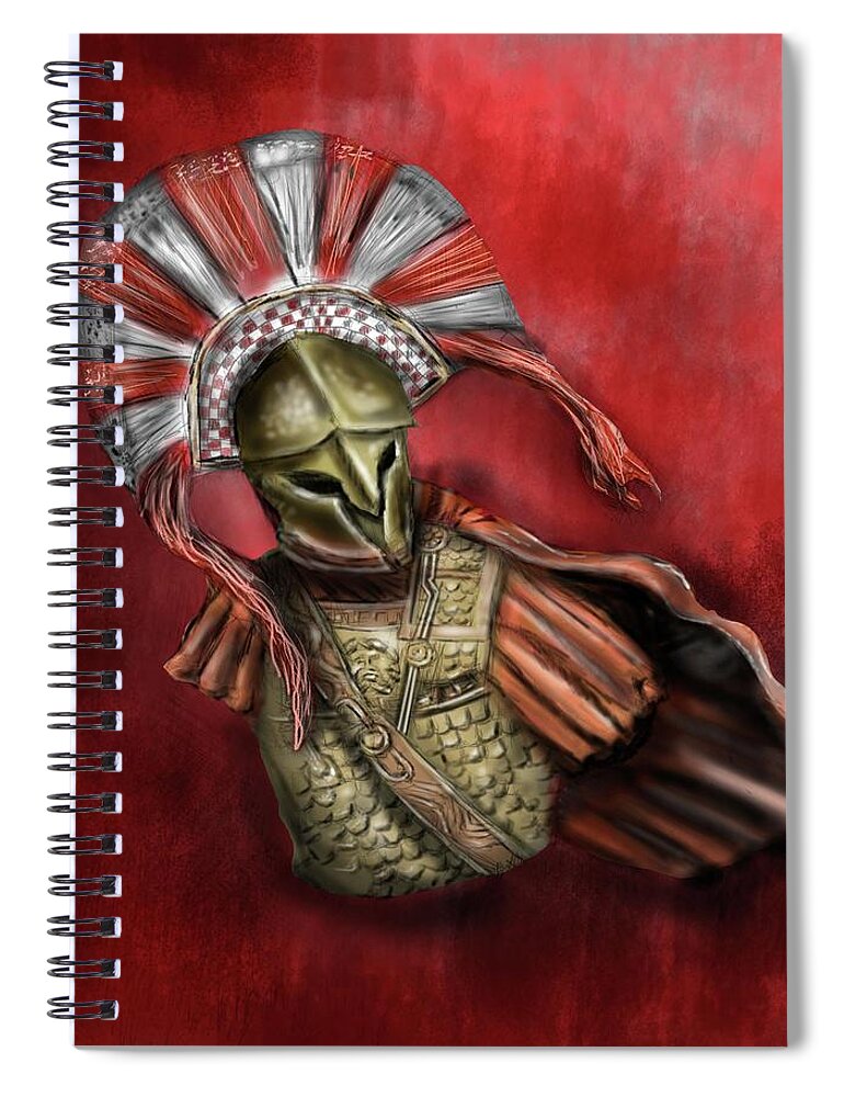 Armor Study Spiral Notebook featuring the painting An Army of One by Rob Hartman