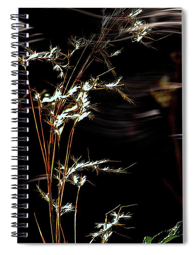 Autumn Spiral Notebook featuring the mixed media An Autumn Breeze by Gerlinde Keating
