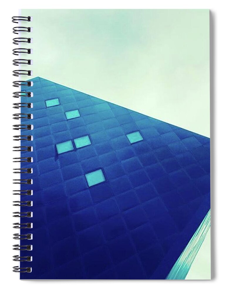 Blue Spiral Notebook featuring the photograph An Irresistible Icon. Every Sf Visit by Ginger Oppenheimer