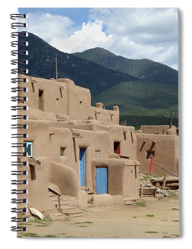 Taos Spiral Notebook featuring the photograph Ancient Adobe by Gordon Beck