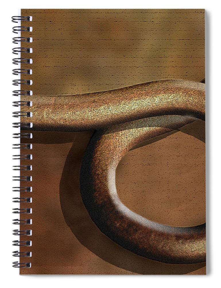 Abstract Spiral Notebook featuring the photograph And Back Again by Paul Wear
