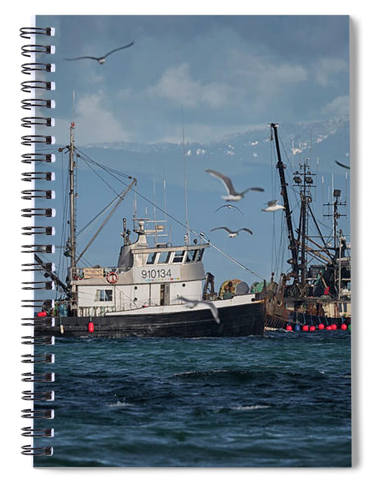 Western Investor Spiral Notebook featuring the photograph Kornat And Western Investor by Randy Hall