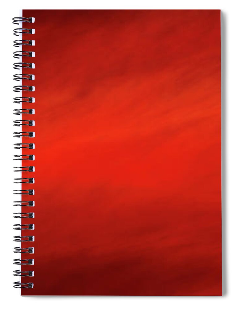 Panorama Spiral Notebook featuring the digital art Andee Design Abstract 14 2017 by Andee Design