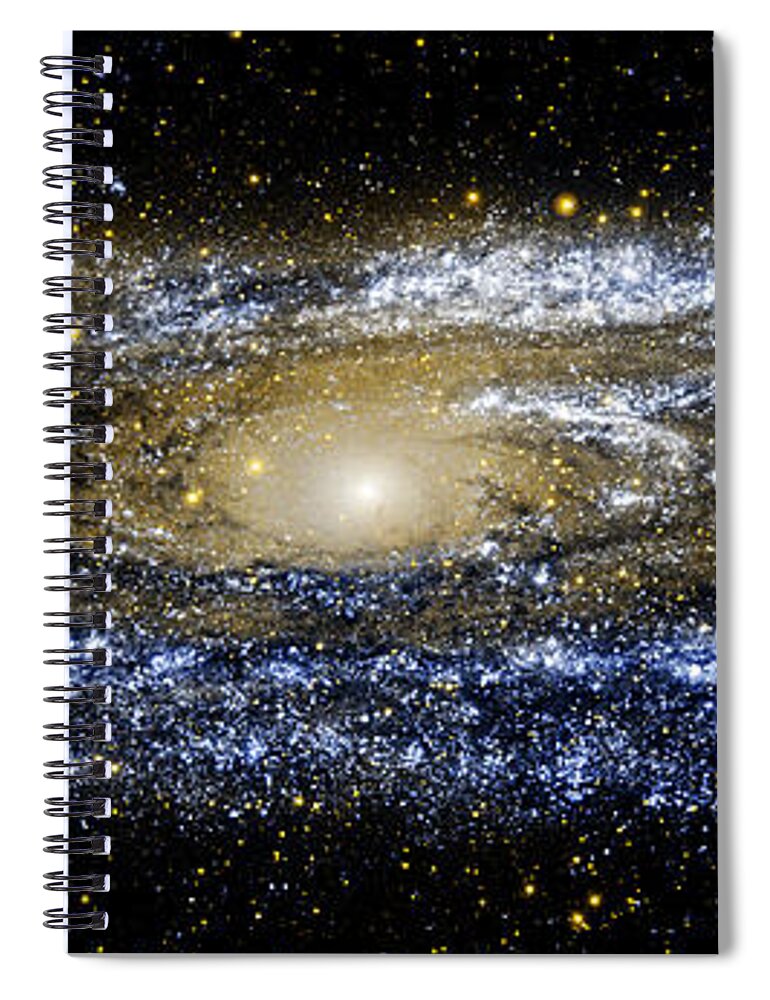 Andromeda Galaxy Spiral Notebook featuring the photograph Andromeda Galaxy enhanced by Weston Westmoreland