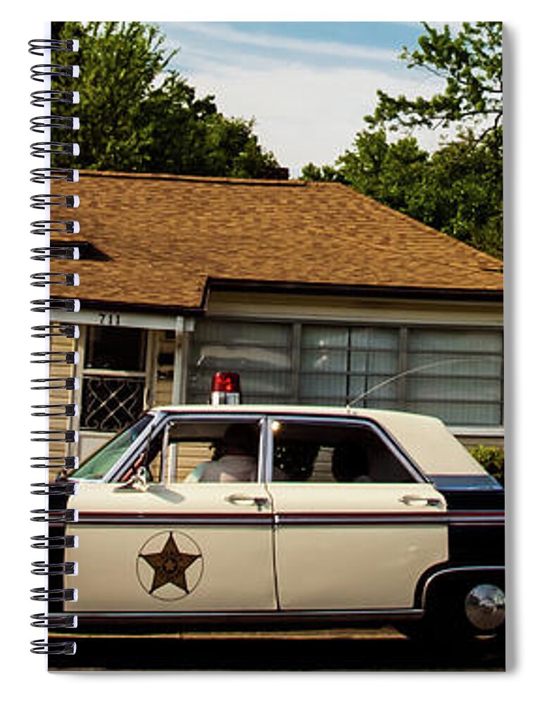 Andy Spiral Notebook featuring the photograph Andy and Barney by Randy Sylvia