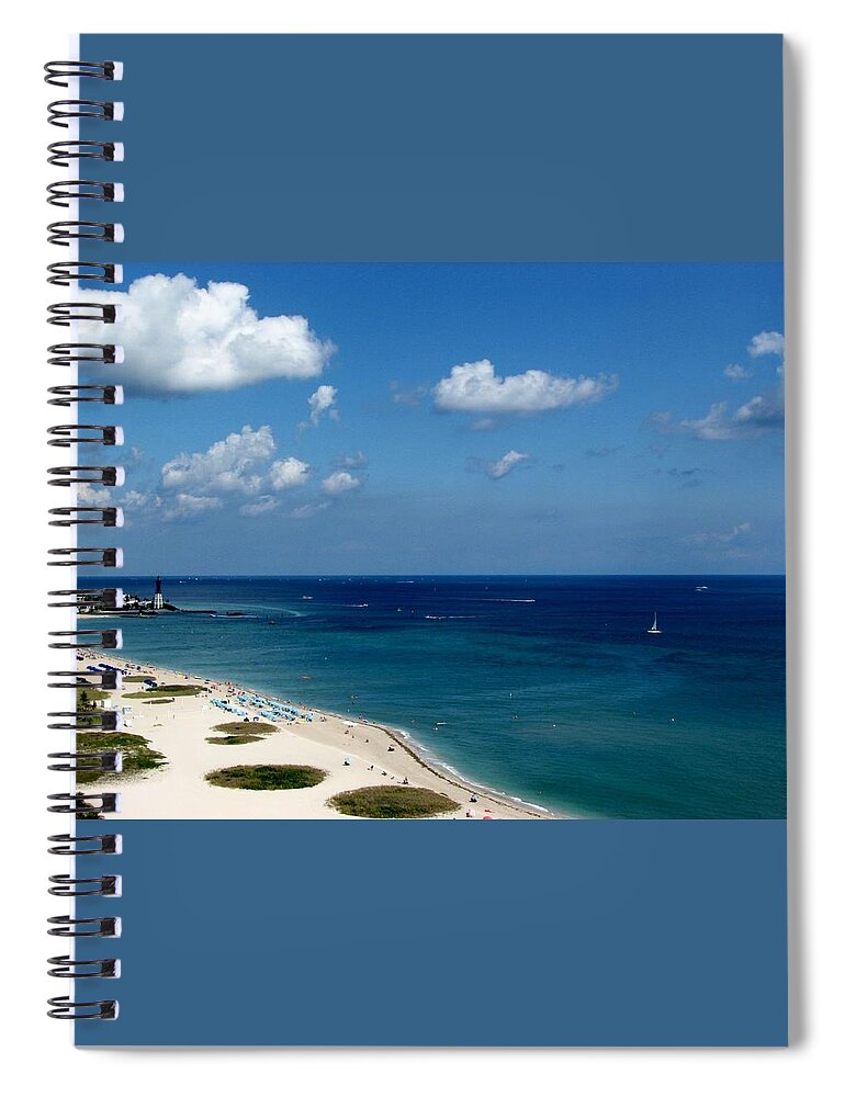 Beach Spiral Notebook featuring the photograph Angela's Getaway by Corinne Carroll