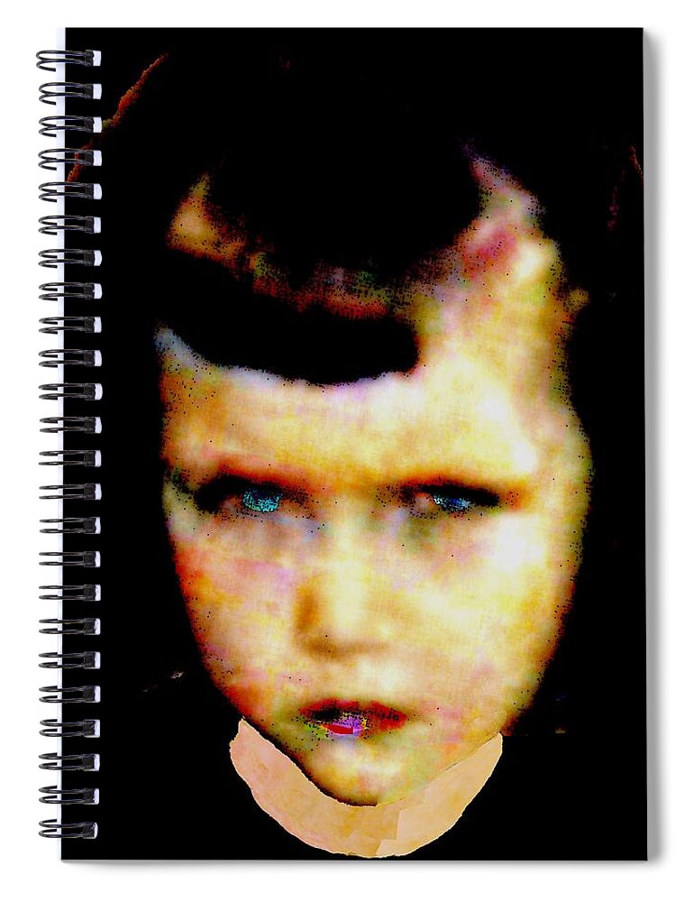 Emotions Spiral Notebook featuring the painting Anger and Betrayal by Cliff Wilson