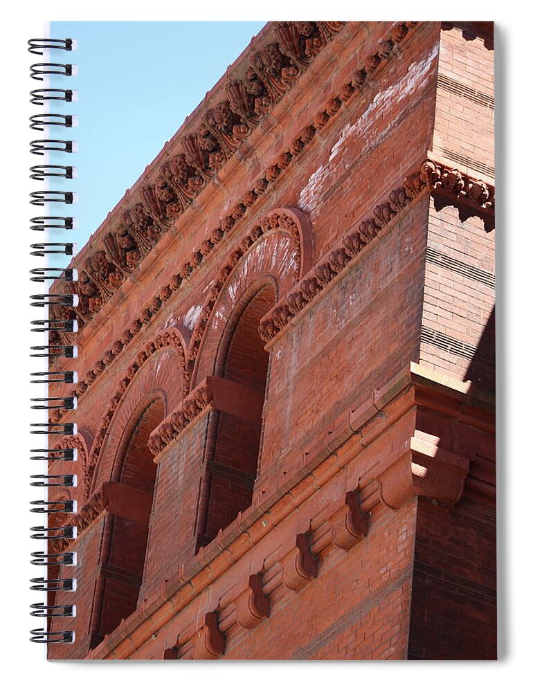 Dearborn Station Spiral Notebook featuring the photograph Angled View of Dearborn Station Chicago by Colleen Cornelius