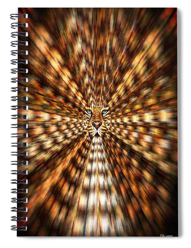 Digital Art Spiral Notebook featuring the painting Animal Magnetism by Paula Ayers