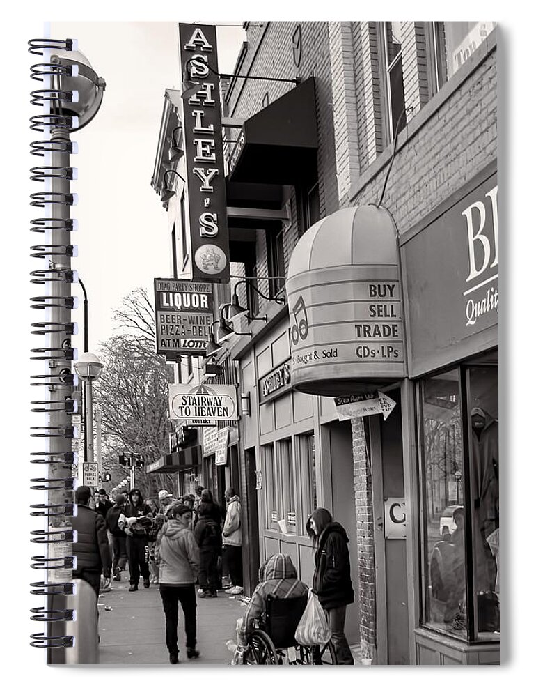 Pat Cook Spiral Notebook featuring the photograph Ann Arbor Hash Bash by Pat Cook
