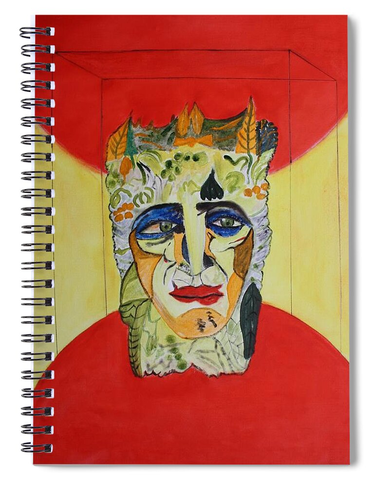 Oil Spiral Notebook featuring the painting Anna Livia Plurabelle by Roger Cummiskey