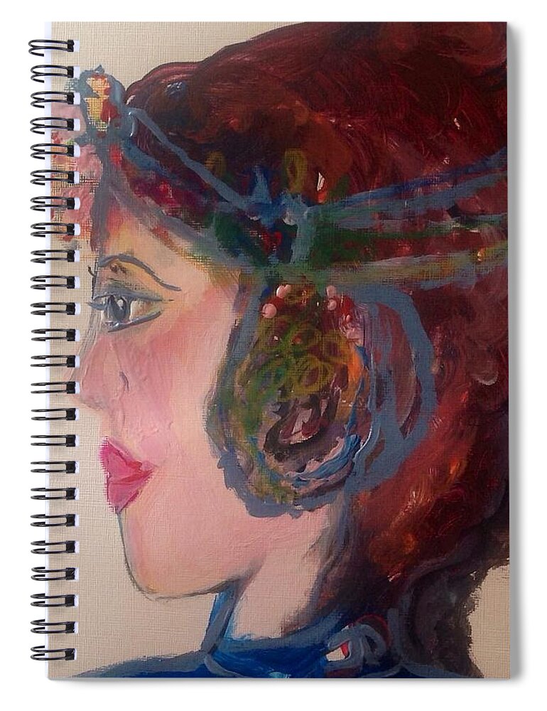 Sweet Spiral Notebook featuring the painting Another day sweeter by Judith Desrosiers