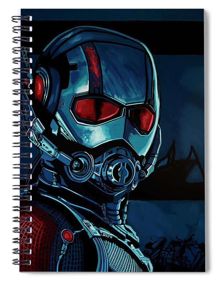 Ant Man Spiral Notebook featuring the painting Ant Man Painting by Paul Meijering