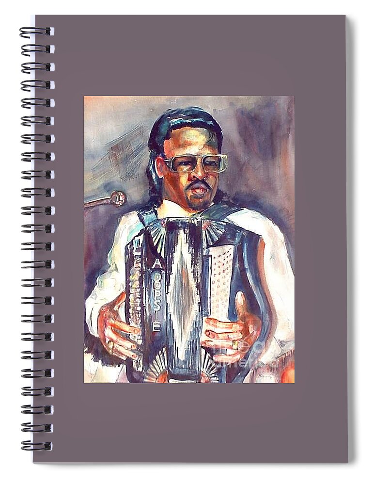 Accordian Spiral Notebook featuring the painting Anthony by Beverly Boulet
