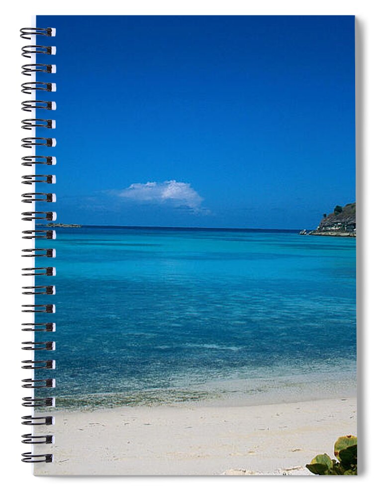 Beach Spiral Notebook featuring the photograph Antigua Beach by John Kaprielian