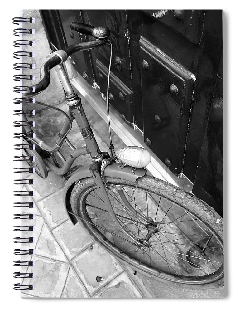 Bike Spiral Notebook featuring the photograph Antique Bicycle 2b by Andrew Fare