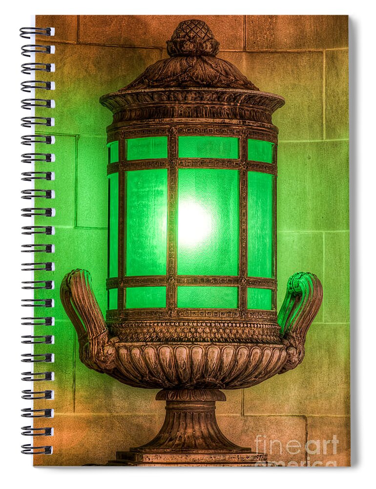 Art Spiral Notebook featuring the photograph Antique Lantern by Phil Spitze