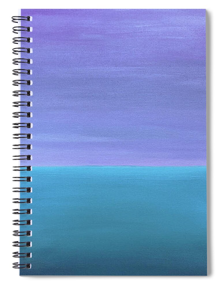 Anxiety Spiral Notebook featuring the painting Anxiety No More by Linda Bailey
