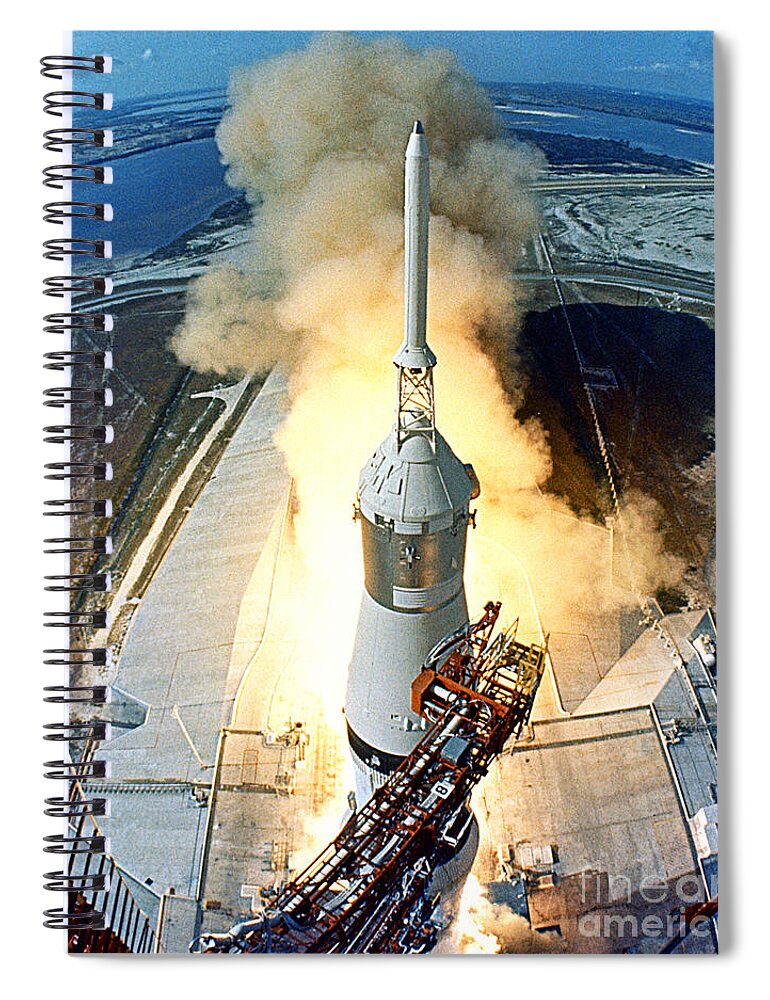 1969 Spiral Notebook featuring the photograph Apollo 11 Launch by NASA Science Source
