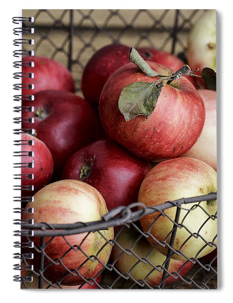 Apple Spiral Notebook featuring the photograph Apples by Nailia Schwarz
