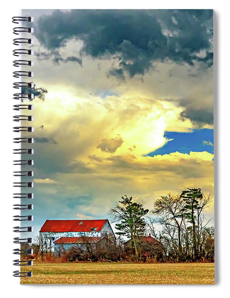 Steve Harrington Spiral Notebook featuring the photograph Approaching Spring Thunderstorm 4 by Steve Harrington