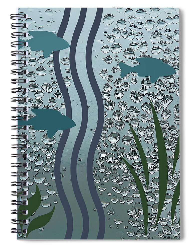 Aquarium Spiral Notebook featuring the photograph Aquarium by Cathy Kovarik