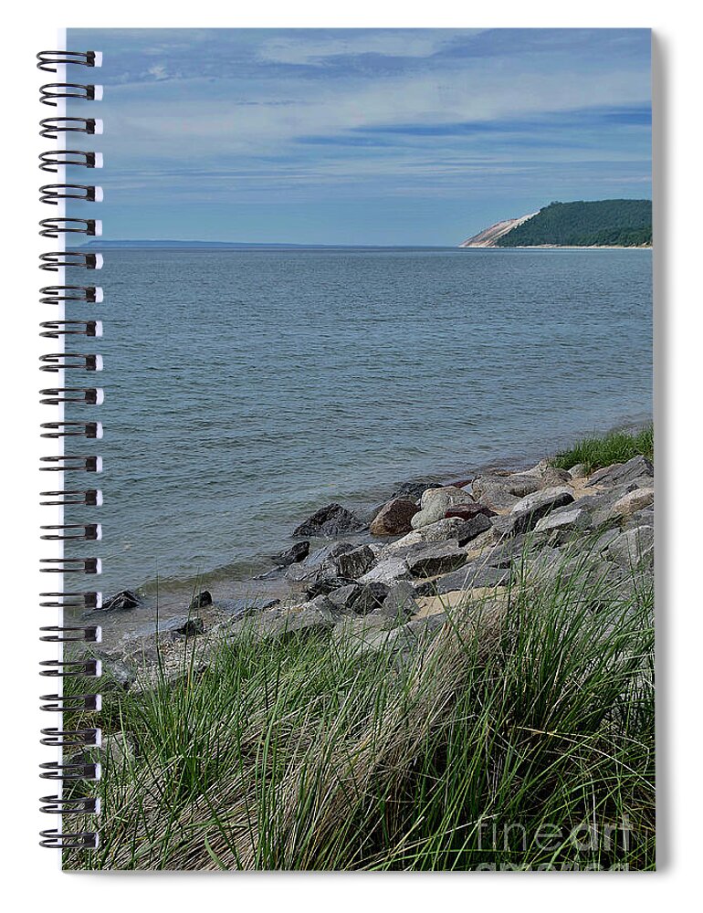 Water Spiral Notebook featuring the photograph Empire Beach by Randy Pollard