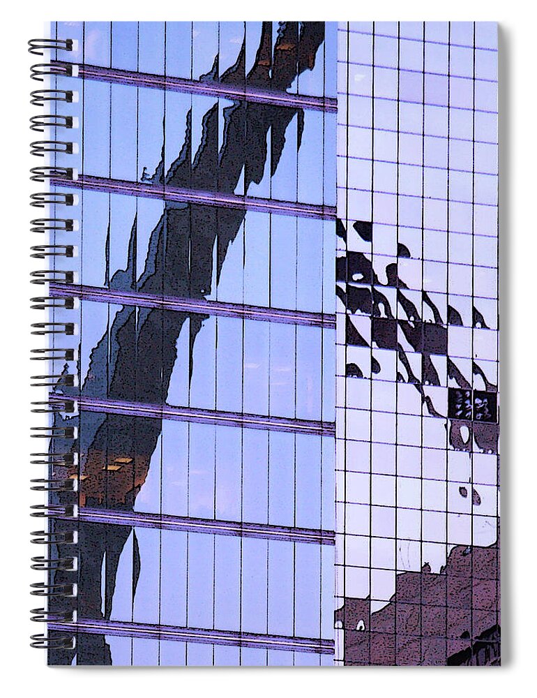 Architecture Spiral Notebook featuring the photograph Arch Reflections by David Coblitz