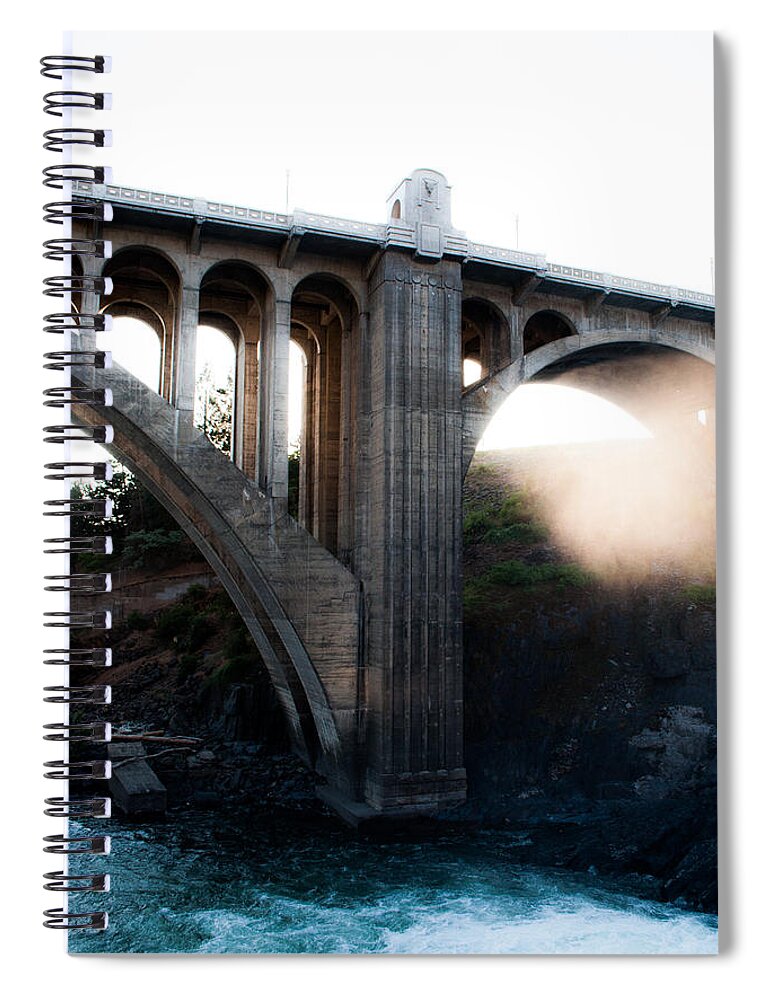 Spokane Spiral Notebook featuring the photograph Arches by Troy Stapek