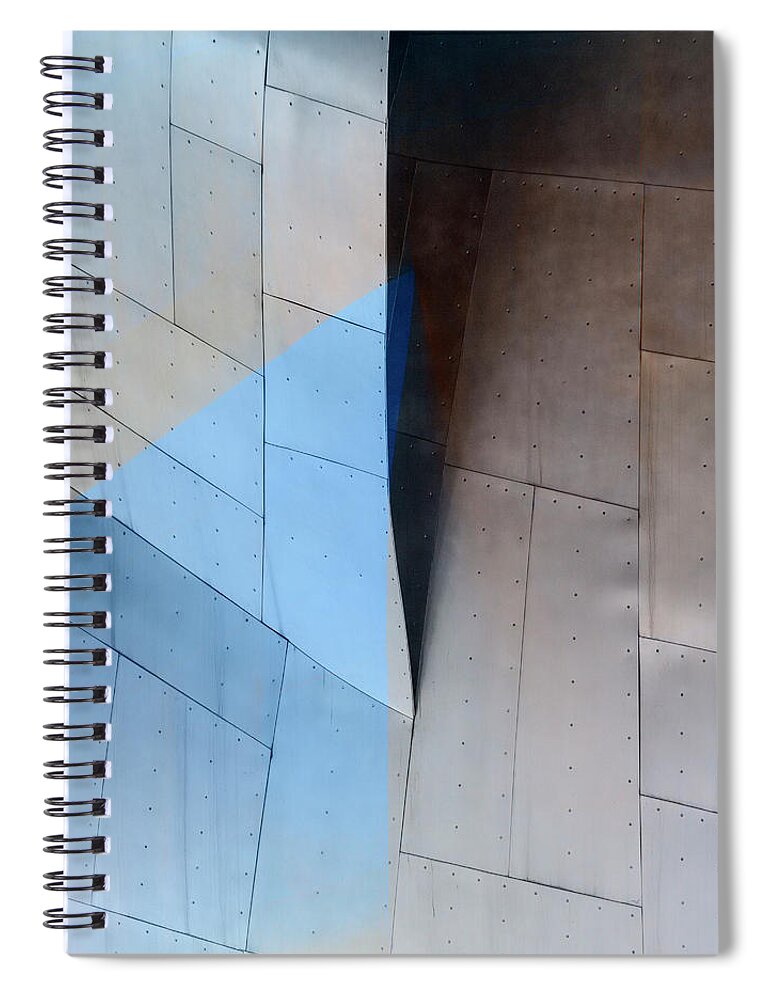 Architecture Spiral Notebook featuring the photograph Architectural Reflections 4619E by Carol Leigh