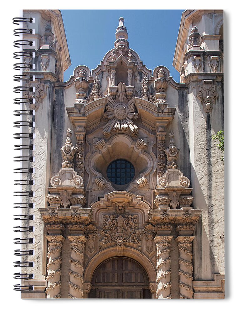 Balboa Park Spiral Notebook featuring the photograph Architecture At Balboa Park - 3 - Close-up by Hany J