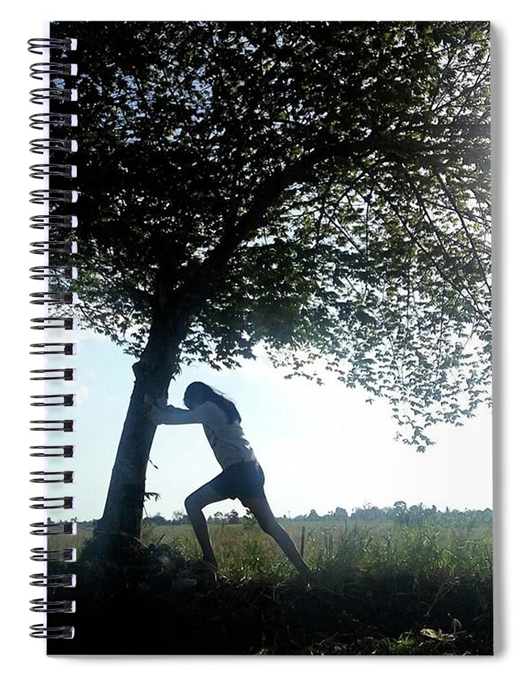 Strong Spiral Notebook featuring the photograph Are You Strong Enough by Maria Marganingsih