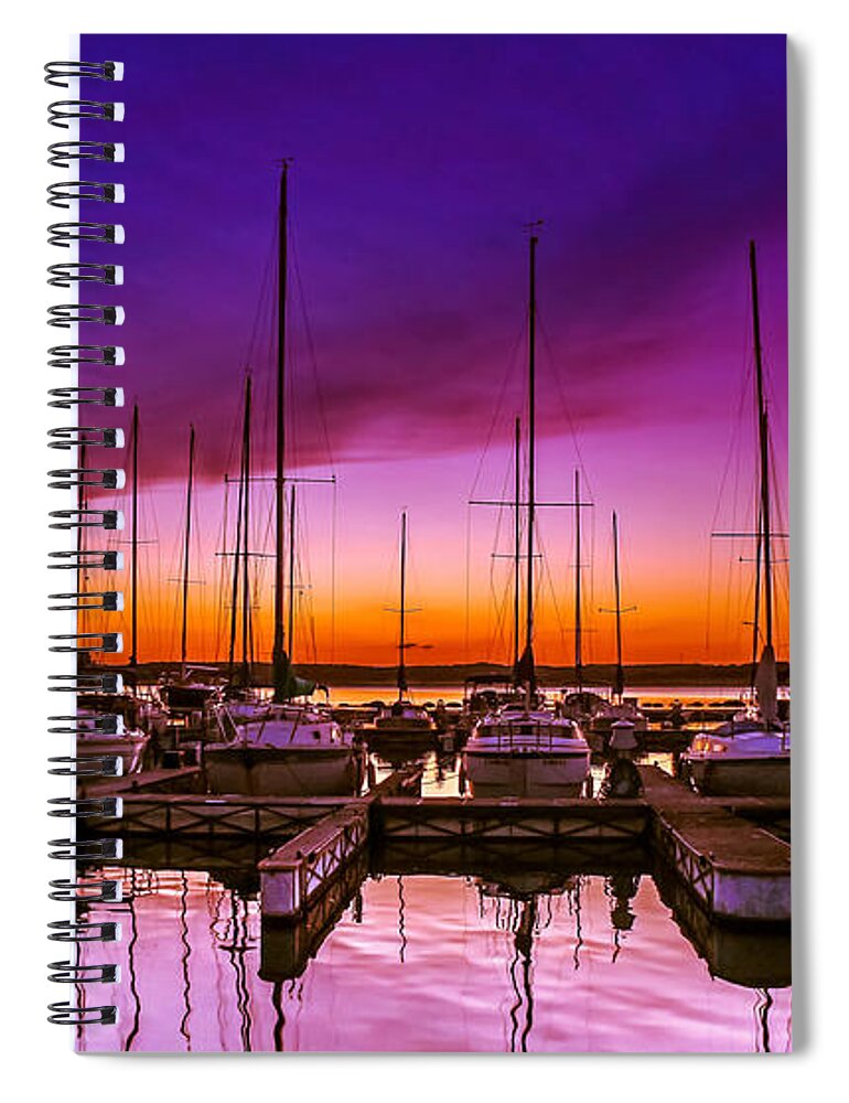 Sunset Spiral Notebook featuring the photograph Ariana's Sunset by TK Goforth