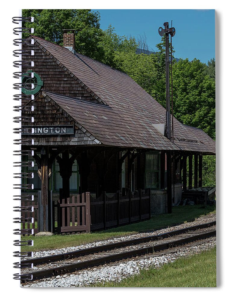Trains Spiral Notebook featuring the photograph Arlington Station by Phil Spitze