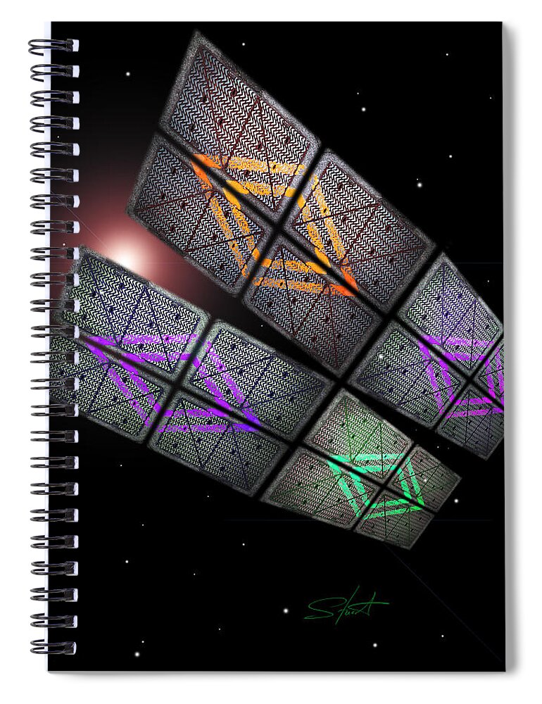 Scifi Spiral Notebook featuring the photograph Arrival by Charles Stuart