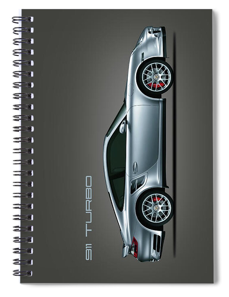 Porsche Spiral Notebook featuring the photograph The Iconic 911 Turbo by Mark Rogan
