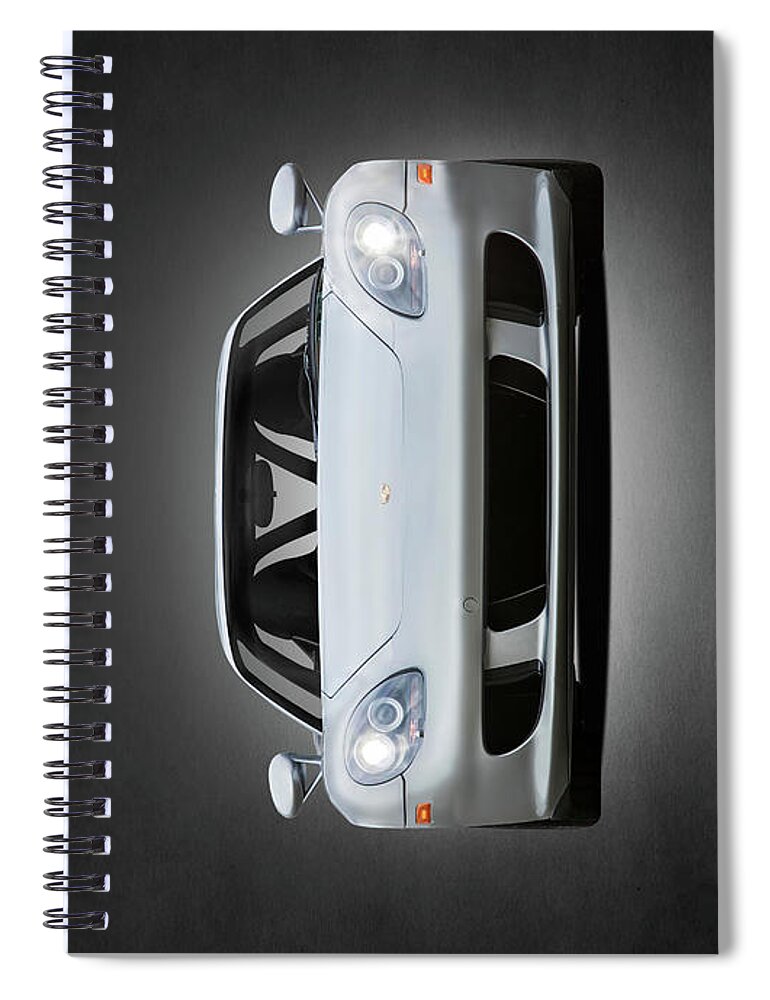 Porsche Carrera Gt Spiral Notebook featuring the photograph The Carrera GT Face by Mark Rogan