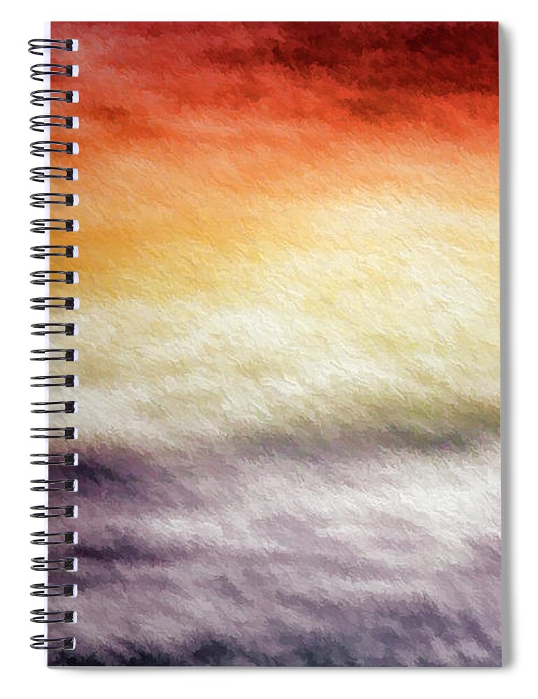 2014 November Spiral Notebook featuring the photograph Palette In The Sky by Bill Kesler