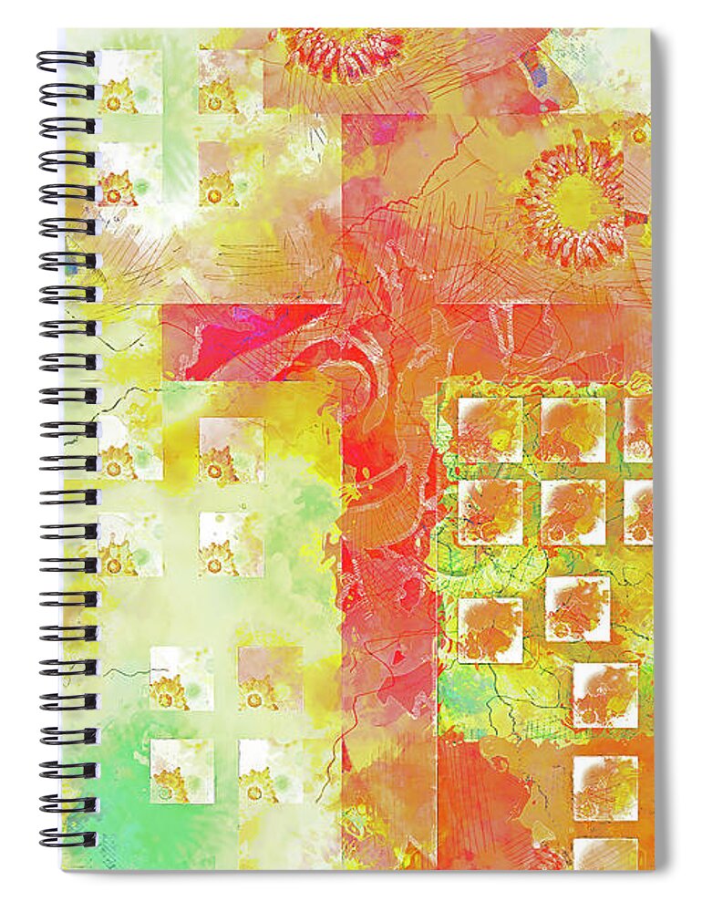 Jesus Spiral Notebook featuring the digital art Look by Payet Emmanuel