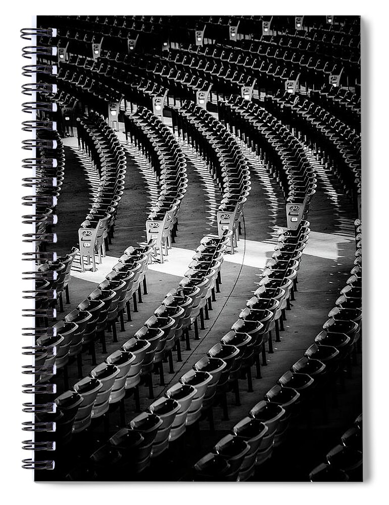 Blumwurks Spiral Notebook featuring the photograph Assigned Seating by Matthew Blum