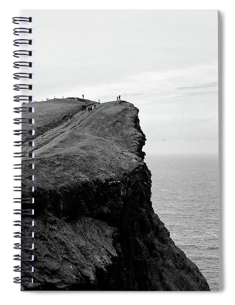Land Spiral Notebook featuring the photograph At The End of the Earth by Stephen Russell Shilling